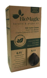 BioMagic Doğal 6.11 Yoğun Küllü Koyu Kumral Amonyaksız Krem Saç Boyası 60 Ml