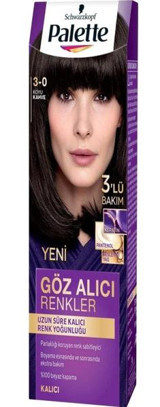 Schwarzkopf Göz Alıcı Renkler 3.0 Koyu Kahve Krem Saç Boyası 50 ml