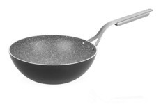 Altınbaşak Regal A 113WK 28 Çelik Saplı Alüminyum 28 cm Wok Tava Siyah