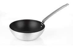 Altınbaşak Smartlon A 121WK 24 Çelik Saplı Alüminyum 24 cm Wok Tava Gri