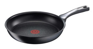 Tefal Expertise C6200572 Plastik Saplı Titanyum 26 cm Düz Tava Siyah