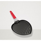 Lava Love Serisi Döküm Saplı Döküm 22 cm Grill Tava Siyah