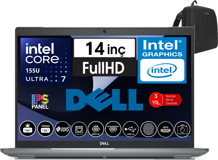 Dell Latitude 5450 N012L545014W39 Dahili Graphics Intel Core Ultra 7 155U 48 GB Ram 2 TB SSD 14 inç Full HD Windows 11 Pro Laptop