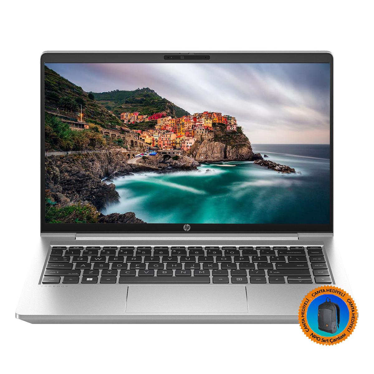 Hp ProBook 440 G10 8A566EA07 Dahili Iris Xe Graphics Eligible Intel Core i5 1355U 32 GB Ram 2 TB SSD 14 inç Full HD Freedos Laptop + CNT008 Çanta