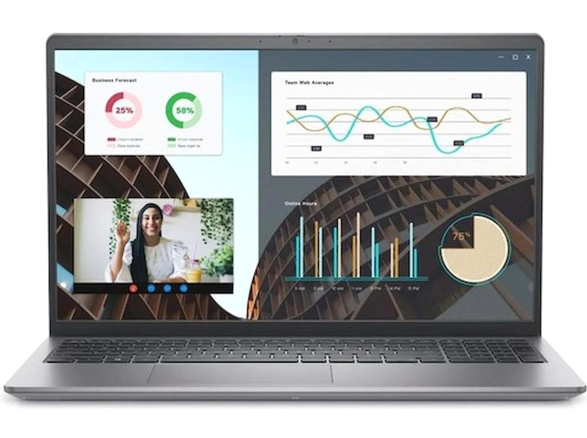 Dell Vostro 3530 Dahili Iris Xe Graphics Eligible Intel Core i7 1355U 8 GB Ram 512 GB SSD 15.6 inç Full HD Ubuntu Laptop
