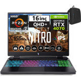 Acer Nitro V16 ANV16-42 WNHQSLEY00109 Harici GeForce RTX 4070 AMD Ryzen 7 8845HS 48 GB Ram 512 GB SSD 16 inç WQXGA Freedos Gaming Laptop + Weblegelsin Çanta