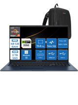 Asus Vivobook PRO 15 M6500QF-HN017 Harici GeForce RTX 2050 AMD Ryzen 5 5600H 16 GB Ram 512 GB SSD 15.6 inç Full HD Windows 11 Pro Gaming Laptop