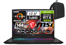 MSI Katana A17 AI B8VE-854XTRW21 Harici GeForce RTX 4050 AMD Ryzen 7 8845HS 24 GB Ram 512 GB SSD 17.3 inç Full HD Windows 11 Home Gaming Laptop + Weblegelsin Çanta