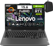 Lenovo LOQ 15ARP9 W83JC000UTR08 Harici GeForce RTX 4060 AMD Ryzen 7 7435HS 32 GB Ram 4 TB SSD 15.6 inç Full HD Freedos Gaming Laptop