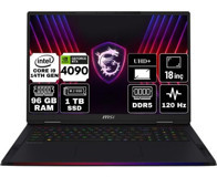 MSI Raider 18 Hx A14VIG-468TR-A3 Harici GeForce RTX 4090 Intel Core i9 14900HX 96 GB Ram 1 TB SSD 18 inç UHD+ Freedos Gaming Laptop + Anzar Mouse