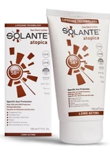 Solante Atopica Renksiz 50+ Faktör Atopik Ciltler İçin Mineral Filtreli Yağsız Suya Dayanıklı Güneş Losyonu 150 ml