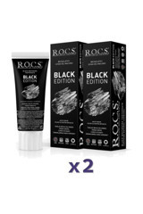 R.O.C.S. Black Edition Florürsüz Diş Macunu 2x74 gr