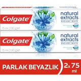 Colgate Natural Extracts Deniz Yosunu Tuzu Florürlü Diş Macunu 4x75 ml