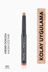 Flormar Color Shadow S.- 002 Vintage Rose-8682536039420 Toz Işıltılı Stick Göz Farı