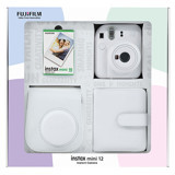 Fujifilm Instax Mini 12 Şipşak Mini Full HD Kompakt Dijital Fotoğraf Makinesi Beyaz + 10 Adet Fotoğraf Filmi