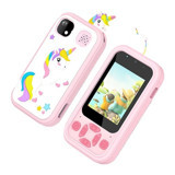 Mengtuo Sevimli Unicorn Mini Full HD Kompakt Dijital Fotoğraf Makinesi Pembe