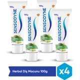 Sensodyne Herbal Naneli Florürlü Diş Macunu 4x100 gr