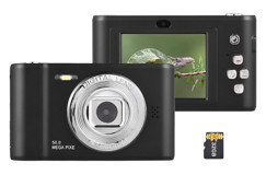 Samlanso Mini Full HD Kompakt Çocuk Dijital Fotoğraf Makinesi Siyah