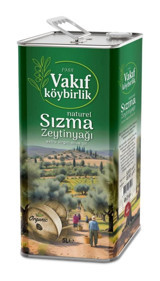 Vakıf Köybirlik Organik Teneke Sızma Zeytinyağı 5 lt