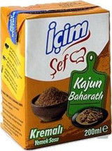 İçim Şef Kajun Baharatlı Yemeklik Krema 6x200 ml