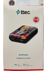 Ttec Art Power 10000 mAh Hızlı Şarj Dijital Göstergeli Micro USB & Type C Çoklu Bağlantı Powerbank Çok Renkli