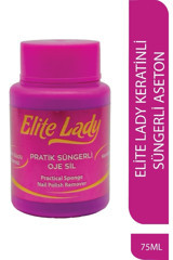 Elite Lady Süngerli Keratinli Aseton 75 ml Ultra Güçlü Aseton