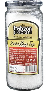 Trabzon Pazarı İyotlu Kristal Kaya Tuzu Kavanoz 500 gr