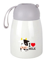 Allmug Love Çelik 300 ml Matara Termos Beyaz