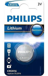 Philips CR2016 3 V Lityum Düğme Pil