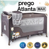 Prego Atlanta Alüminyum 25 kg Kapasiteli Ayarlanabilir Katlanabilir 70x120 cm Park Yatak Bej