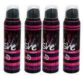 She Is A Clubber Sprey Kadın Deodorant 4x150 ml