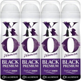 Xo Black Premium Sprey Kadın Deodorant 4x150 ml