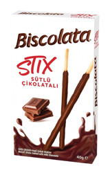 Biscolata Stix Çikolatalı Bisküvi 12x40 gr