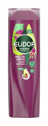 Elidor Onarıcı Tüm Saçlar Düz Saçlar İçin Avokado - Üzüm Çekirdeği Kremsiz Şampuan 350 ml