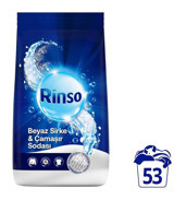 Rinso Beyaz Sirke Beyazlar İçin 53 Yıkama Toz Deterjan 8 kg