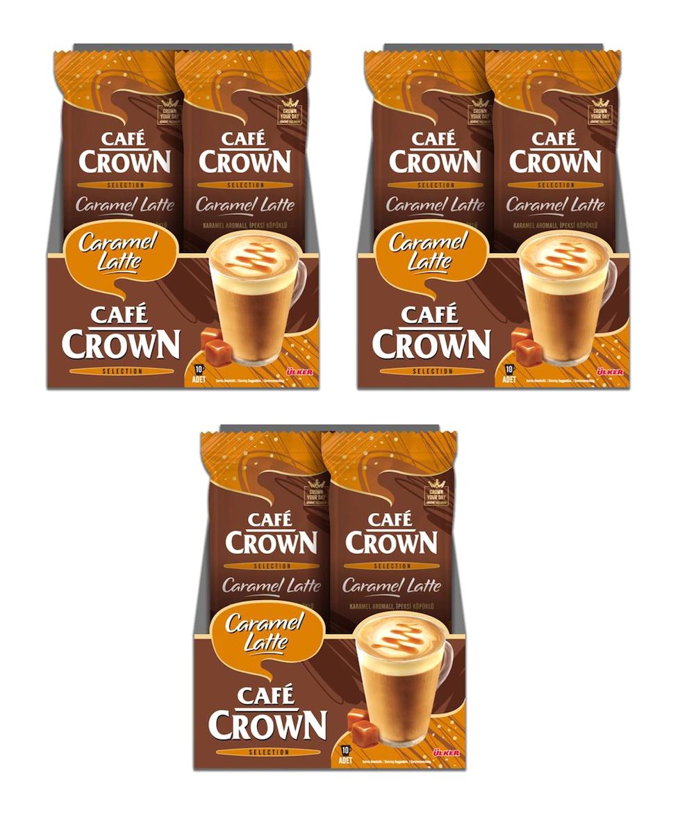 Cafe Crown Karamelli 21.5 gr 30 Adet Latte Hazır Kahve