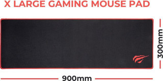 Havit Gamenote RGB 900x300x3 mm Gaming Mousepad Siyah