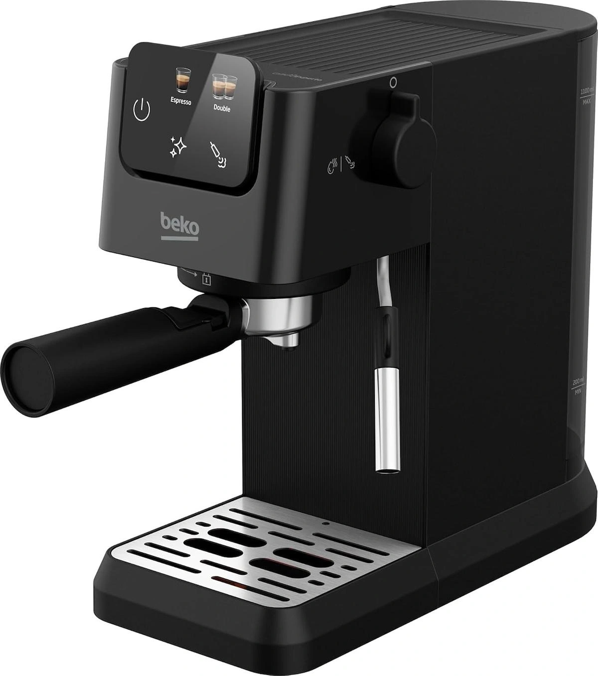 Beko CaffeExperto CEP 5302 B 1350 W Çelik Tezgah Üstü Kapsülsüz Yarı Otomatik Espresso Makinesi Siyah