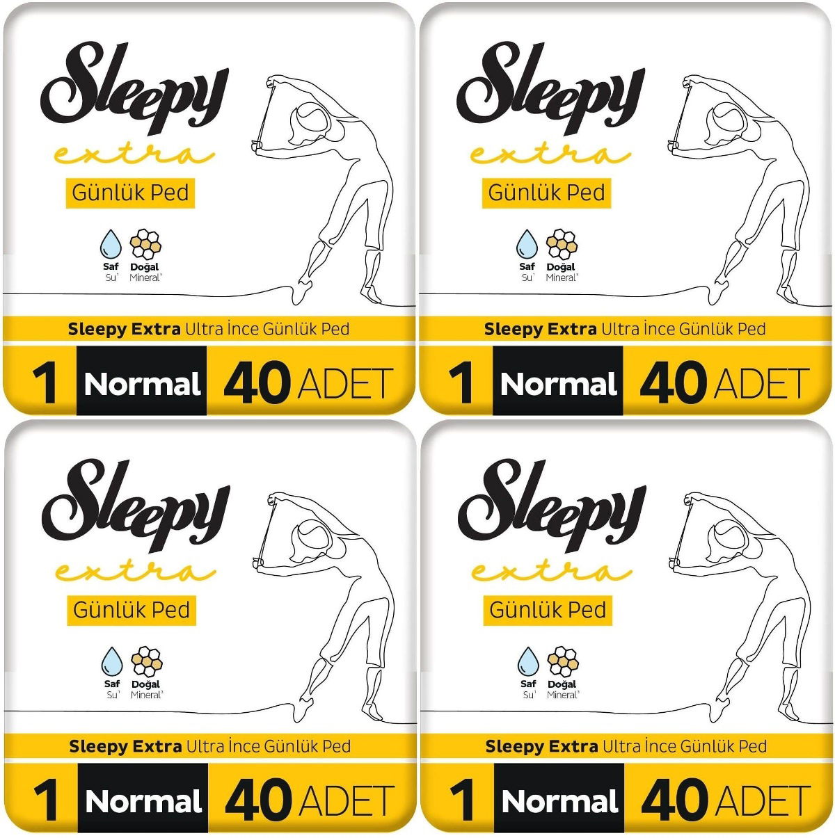 Sleepy Extra 4 Adet 40'lı Normal Günlük Ped