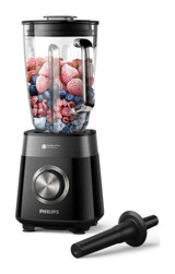 Philips HR3030/00 2000 ml Cam Buz Kırıcılı Turbo Fonksiyonlu Çift Bıçaklı Tekli Büyük Smoothie Blender Siyah