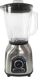 Zilan ZLN5596 2000 ml Cam Buz Kırıcılı Turbo Fonksiyonlu Çift Bıçaklı Tekli Büyük Smoothie Blender Gri