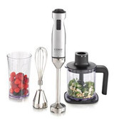 Caso HB-3603 1000 ml Plastik Turbo Fonksiyonlu Çift Bıçaklı 3'lü Mini Blender Seti Gri