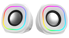 Mikado MD-180 RGB USB Kablolu Mini 1+1 Bilgisayar Hoparlörü