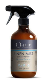 Q-pure Linen Mist Okyanus Esintisi-Çiçek Bahçesi Sprey Çamaşır Parfümü 500 ml