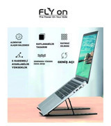 Flyon Katlanabilir Ayarlanabilir Taşınabilir Ayaklı Laptop Standı