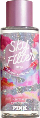 Victoria's Secret Pink Sky Filter Meyvemsi Simli Kadın Vücut Spreyi 250 ml