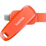 Sandisk Phone Drive SDDDC6-128G-G46NO Mini Çift Taraflı USB 3.2 Gen 1 Type A-Type C 128 GB Flash Bellek Turuncu