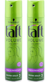 Schwarzkopf Taft Sabitleyici Islak Görünümlü Provitaminli Ekstra Güçlü Saç Spreyi 2x250 ml