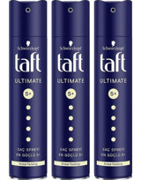 Schwarzkopf Taft Ultimate Parlaklık Veren Islak Görünümlü Provitaminli Güçlü Saç Spreyi 3x250 ml