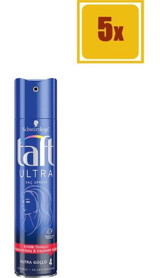 Schwarzkopf Taft Ultra Sabitleyici Islak Görünümlü Provitaminli Ekstra Güçlü Saç Spreyi 5x250 ml